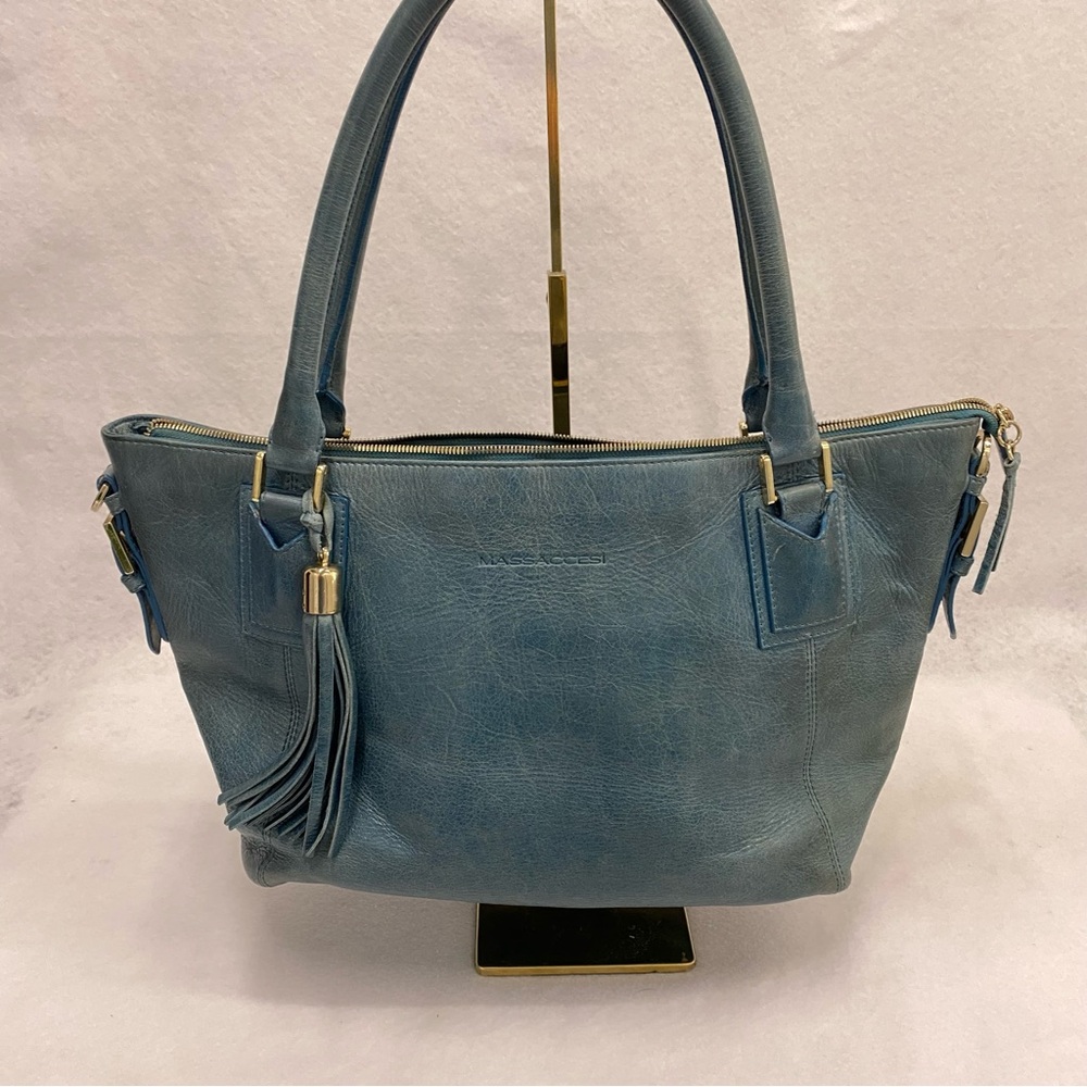 Massaccesi Blue Shoulder Bag